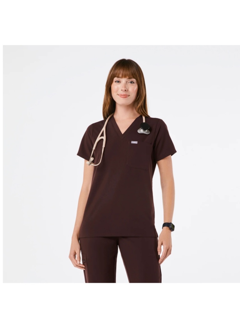 Figs Women's Set - TWO Tops and Joggers in ESPRESSO